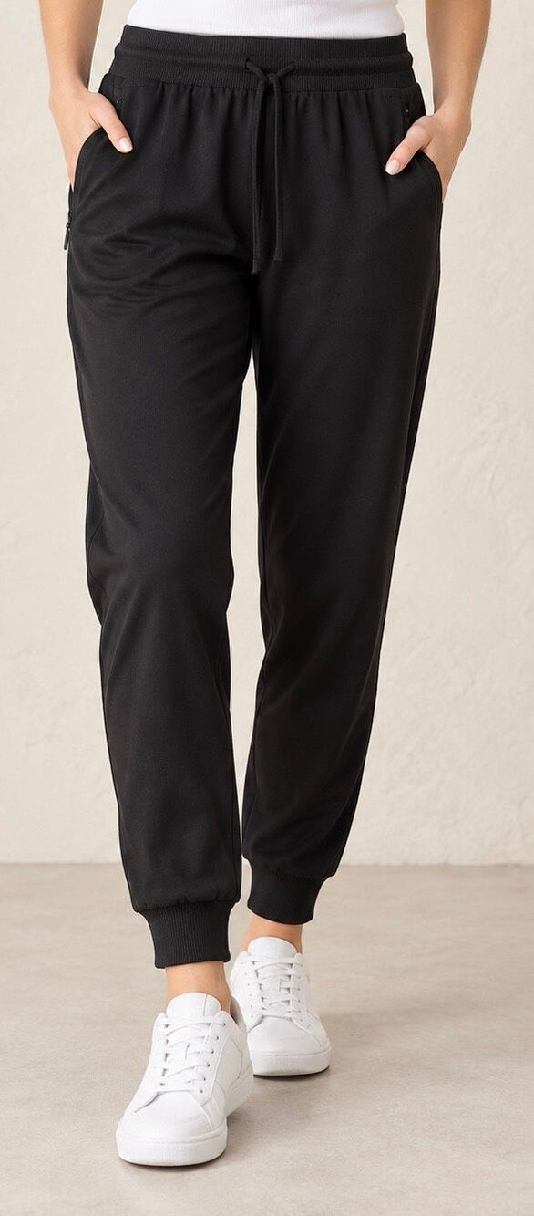 Rachel Zoe Black Tapered Jogger Pants Size Medium